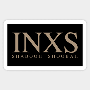 INXS Shabooh Shoobah Fan Art Sticker